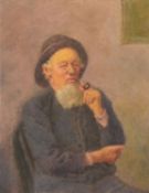 Frederick McNamara Evans (British,1859-1929) Fisherman with pipe Watercolour 28 x 21.