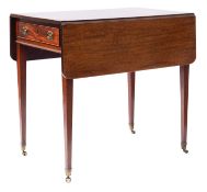 A George III mahogany Pembroke table,