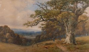 Thomas Pyne (British, 1842 - 1935) Views of Cowdray Park A pair of watercolours Each 41.