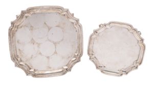 A George V silver salver, S Blanckensee & Son Ltd, Birmingham 1930, in the George II style,