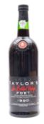 A Magnum of Taylor's late Bottled Vintage Port, 1990, owc.