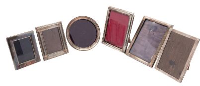 Six modern photograph frames, 20th century, various dates and makers, (6).