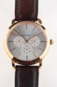 Paul Smith a gentleman's wristwatch the silvered dial with three subsidiary dials for day,