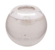 A George V silver and glass match striker, maker James Deakin and Son, Birmingham 1913,