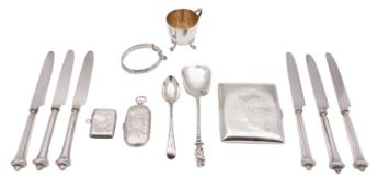 nA Edward VII silver sovereign and half sovereign case, Deakin & Francis Ltd, Birmingham 1903,