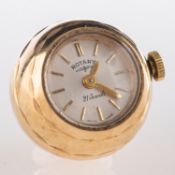 Rotary a watch ball pendant the dial signed for Rotary with the blue enamelled case stamped 0.