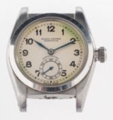 Rolex Oyster Perpetual a gentleman's mid-1950s stainless steel wristwatch the dial with Arabic