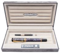 A Parker Duofold fountain pen.