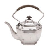 A George V silver tea kettle, J.