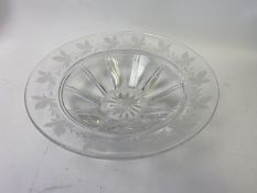 Stuart crystal bowl with star cut base a