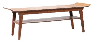 An oak and oak laminate coffee table, ci