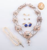 A small group of jewellery, to include: