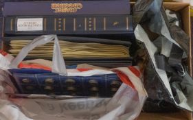 Westminster album Long to Reign Over Us collection of coin covers, album of bank notes,