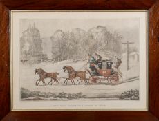After James Pollard (British, 1792-1867) The Mail Coach in a Drift of Snow,