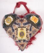 A WWI period Sweetheart cushion,