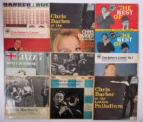 Twelve LPs: Ten by Chris Barber, one by Monty Sunshine,