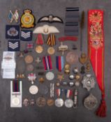 A Canadian Volunteer Service Medal, together with a 1939-45 War Medal,