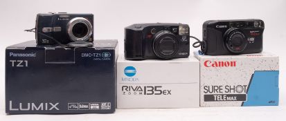 A Panasonic Lumix DMC-TZ1 digital camera,