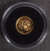 A 2019 small gold coin of Alderny.