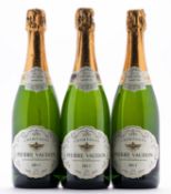 Three bottles of Pierre Vaudon champagne.