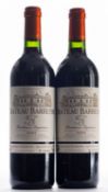 Two bottles of Ch. Barreyre 2003.