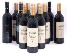 Twelve Bots Muga Rioja 1985 & Two Syrah Nadal 2003.