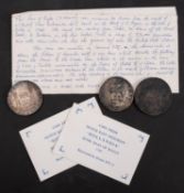 Three wreck coins,