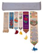 A Victorian Stevengraph silk Royal Commemorative bookmark 'England's Joy',