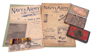 A Victorian South African group of four to '3581 Pte W Marshall 2nd Rifle Brigade',