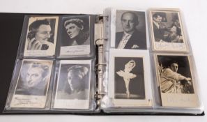 An impressive collection of autographs of British and American film and TV stars from the