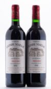 Two bottles of Ch. Lancombe Noaillac 1993.