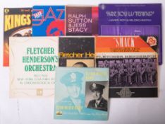 Eight LPs: Fletcher Henderson (3), Harry Roy, Glen Miller (10” LP), Ralph Sutton/Jess Stacy,