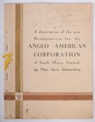 'A Description For The New Headquarters for The Anglo, American Corporation of South Africa,