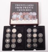 Twenty Coins from Twenty Centuries Set, complete.
