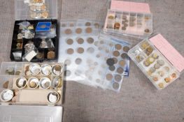 A collection of World coins including;- 1918 USA quarter Dollar.