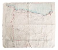 Three RAF silk maps,