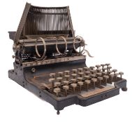 A late 19th Century 'The Waverley Type Writer', maker Higgins & Jenkins,