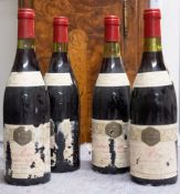 Four Vosne Romanee Verry Per-Et-Fils 1973.