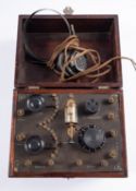 An early 20th century crystal receiver set,