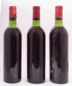 Three Ch. Fombrauge. St. Emilion. No labels.