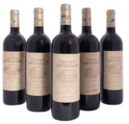 Five bottles Ch. De Gaillat. Graves 2000.