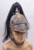 A Staffordshire Yeomanry Officer's helmet,