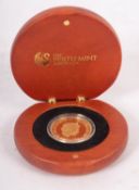 A cased 2017 Australian sovereign.