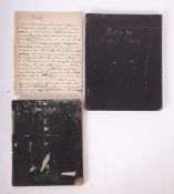IRELAND, three manuscript books, one relating to the genealogy of Edward Sharp,