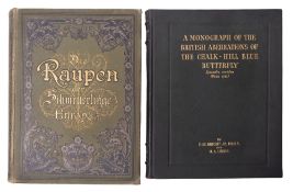 HOFMANN, Dr. Ernst - Die Raupen der Grosse-Schmetterlinge, 50 colour plates, tall 4to.