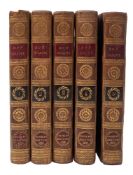 CERVANTES SAAVEDRE, Miguel De - The History and Adventures of the Renowned Don Quixote : 5 vol.