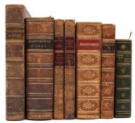 BINDINGS- The Works of Alfred Lord Tennyson, full tree calf extra gilt spine, octavo,