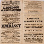 PLAYBILLS - Theatre Royal, Convent Garden, September 30, 1816. 
