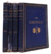 HAMERTON, Philip Gilbert ... (editor) - The Portfolio an Artistic Periodical, 4 vols, plates, org.
