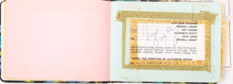 AUTOGRAPH BOOK - .containing 30 signatures, all are laid down, Noted 